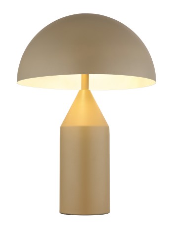 Atoma lampada da tavolo metallo color sabbia satinato  2x e27
