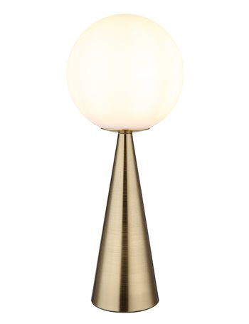 Pinpal lampada da tavolo metallo color ottone satinato  1x e27