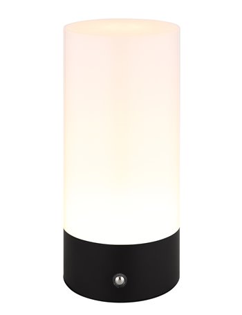 Lex lampada da tavolo metallo nero satinato  rgbw led