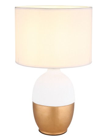 Valentino lampada da tavolo ceramica bianco  1x e14