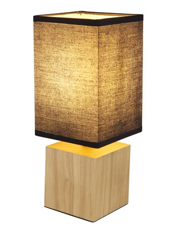 Valentino lampada da tavolo legno color naturale  1x e27
