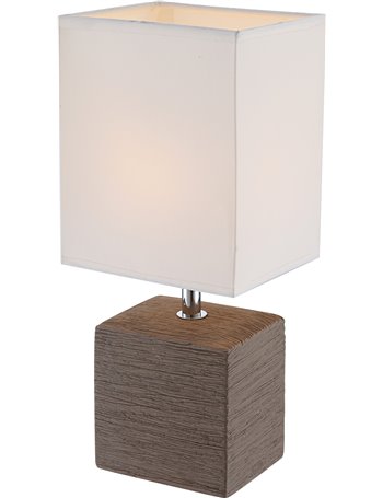 Geri lampada da tavolo ceramica marrone  1x e14