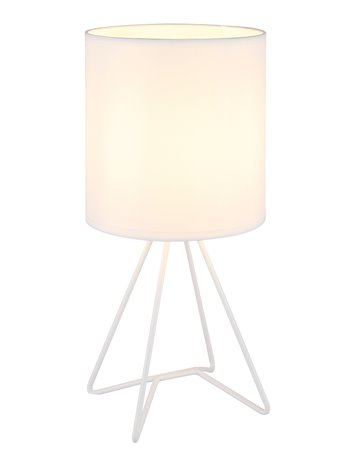 Tamian lampada da tavolo metallo bianco  1x e14