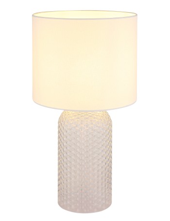 Sofia lampada da tavolo vetro bianco  1x e27