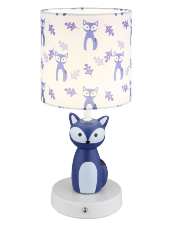 Foxy lampada da tavolo ceramica blu  led