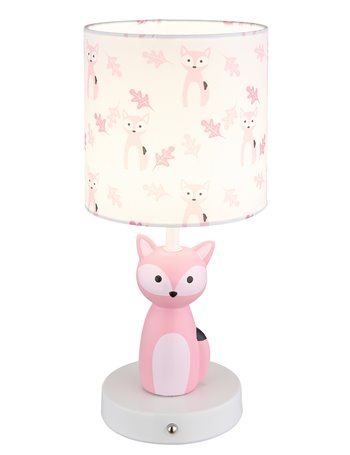 Foxy lampada da tavolo ceramica rosa  led