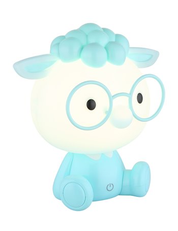Sheepy lampada da tavolo plastica blu satinato  led
