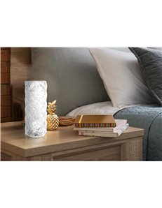Puppy lampada da tavolo plastica blu satinato  led