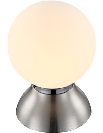 Kitty lampada da tavolo metallo cromato  1x led e14