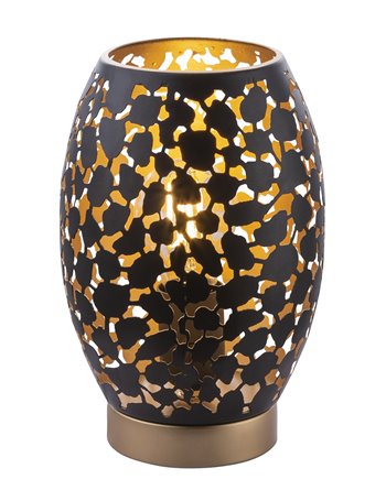 Narri lampada da tavolo metallo color oro  1x e27