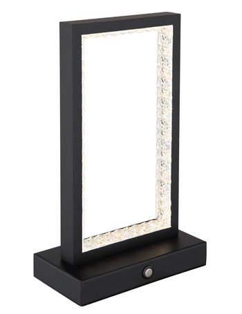 Samega lampada da tavolo metallo nero satinato  led