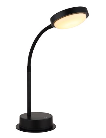 Pegasi lampada da tavolo metallo nero satinato  led