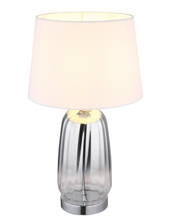 Classy lampada da tavolo metallo cromato  1x e27