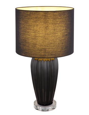 Irina lampada da tavolo ceramica nero  1x e27