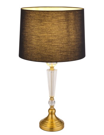 Arro lampada da tavolo metallo color ottone satinato  1x e27