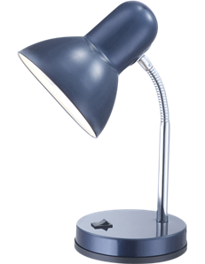 Basic lampada da tavolo metallo cromato  1x e27