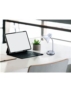 Basic lampada da tavolo metallo cromato  1x e27 2