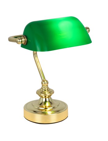 Antique lampada da tavolo metallo color ottone  1x e14