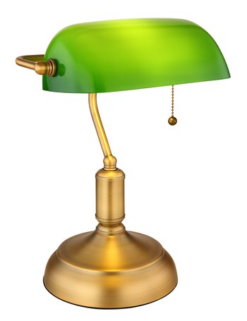 Antique lampada da tavolo metallo ottone antico  1x e27