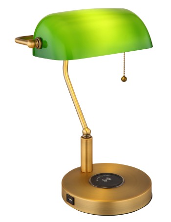 Antique lampada da tavolo metallo ottone antico  1x e27