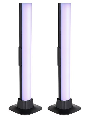 Polliver lampada da tavolo plastica nero satinato  led rgb