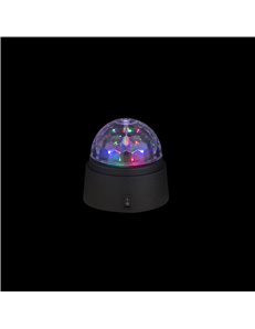 Disco lampada da tavolo plastica nero  6x led 2