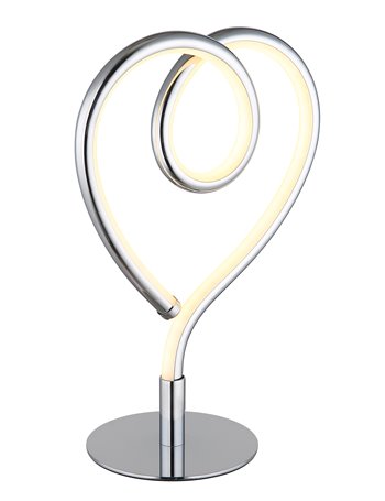 Amore lampada da tavolo metallo cromato  led