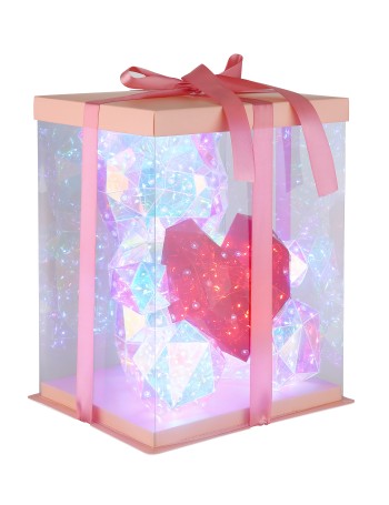 Brondar lampada da tavolo plastica trasparente effetto cristallo  led