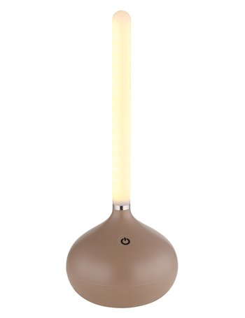 Turner lampada da tavolo plastica color champagne satinato  led