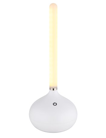 Turner lampada da tavolo plastica bianco satinato  led