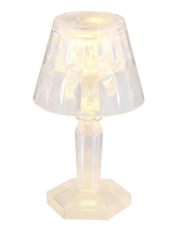 Gixi lampada da tavolo plastica trasparente  led