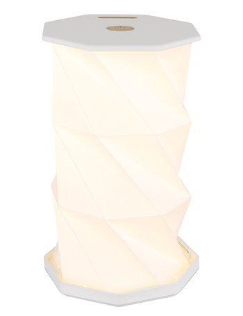 Bendera lampada da tavolo plastica bianco satinato  led