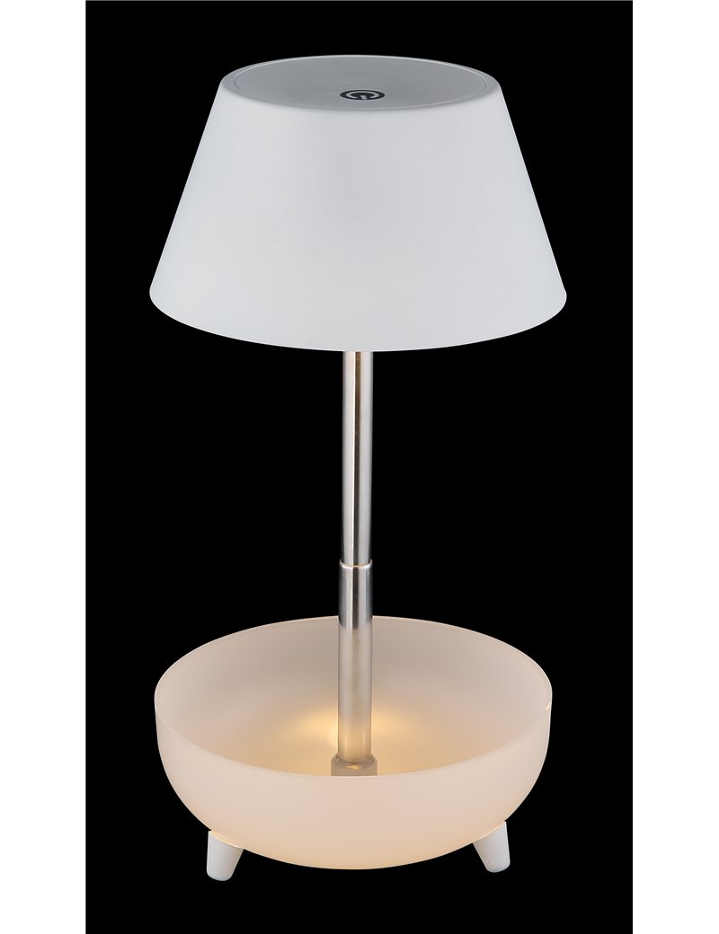 Stone lampada da tavolo cristallo di sale color naturale  led