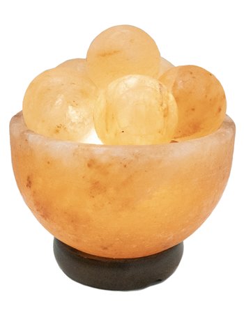 Stone lampada da tavolo cristallo di sale color naturale  1x e14