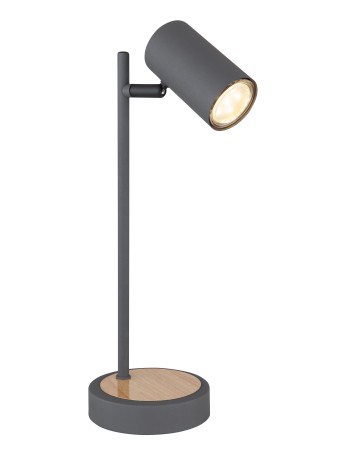 Robby lampada da tavolo metallo grafite  1x gu10 led