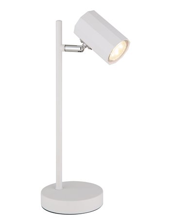 James lampada da tavolo metallo bianco satinato  1x gu10 led
