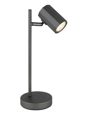 James lampada da tavolo metallo grigio satinato  1x gu10 led