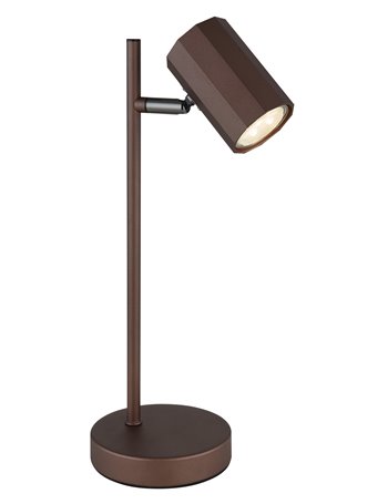 James lampada da tavolo metallo color bronzo satinato  1x gu10 led