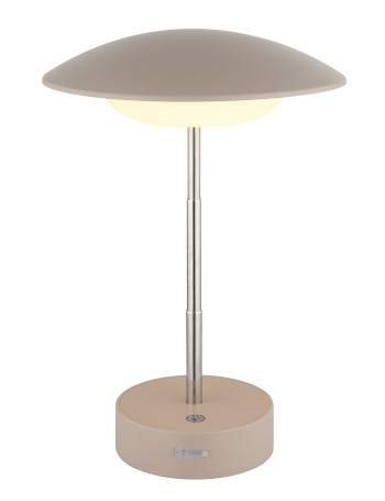 Tomo lampada da tavolo plastica marrone satinato  led