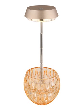 Wanda lampada da tavolo vetro ambra  led
