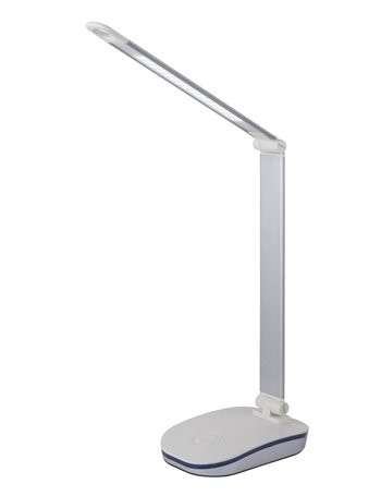 Talisa lampada da tavolo plastica color argento  led