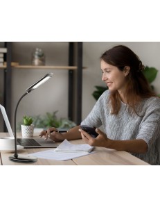 Minea i lampada da tavolo plastica nero  led 2