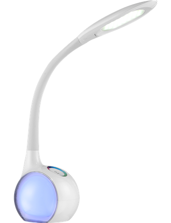 Tarron lampada da tavolo acrilico bianco  led
