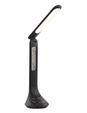 Tyrell lampada da tavolo plastica nero  led