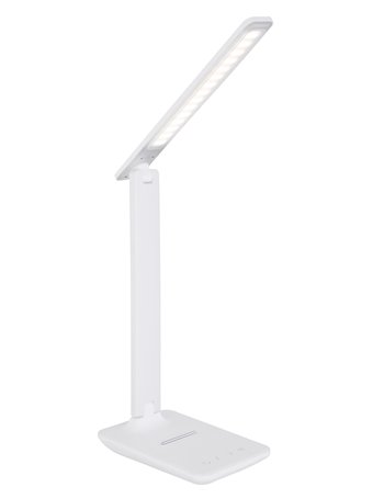 Bulla lampada da tavolo plastica bianco  led