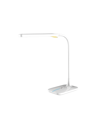 Urano lampada da tavolo plastica bianco  led