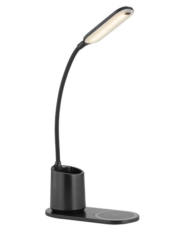 Melli lampada da tavolo plastica nero  led