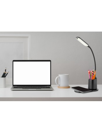 Melli lampada da tavolo plastica nero  led