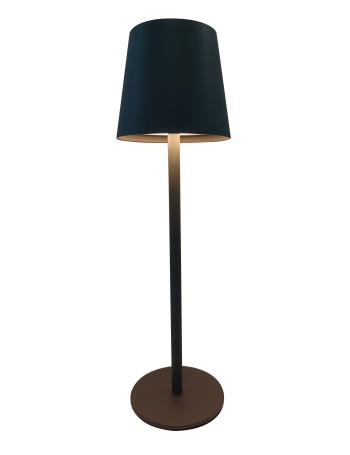 Vannie lampada da tavolo metallo nero satinato  led