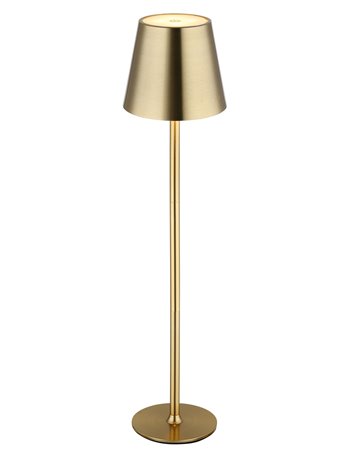 Vannie lampada da tavolo metallo color ottone spazzolato  led